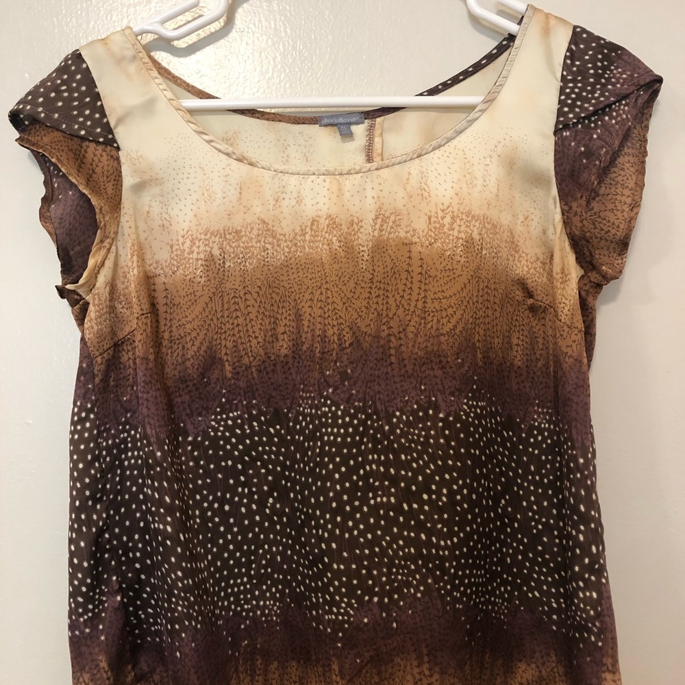 Charlotte Russe Open Back Blouse